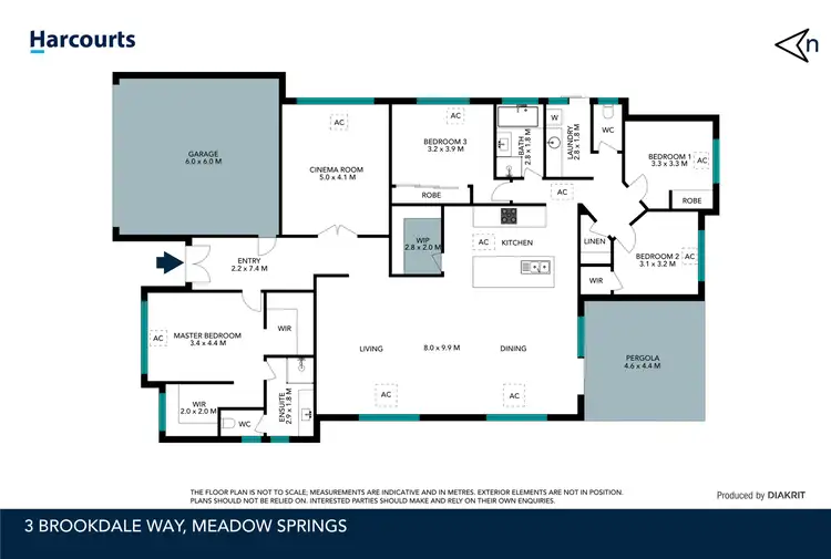 Floorplan of Homely house listing, 3 Brookdale Way, Meadow Springs WA 6210