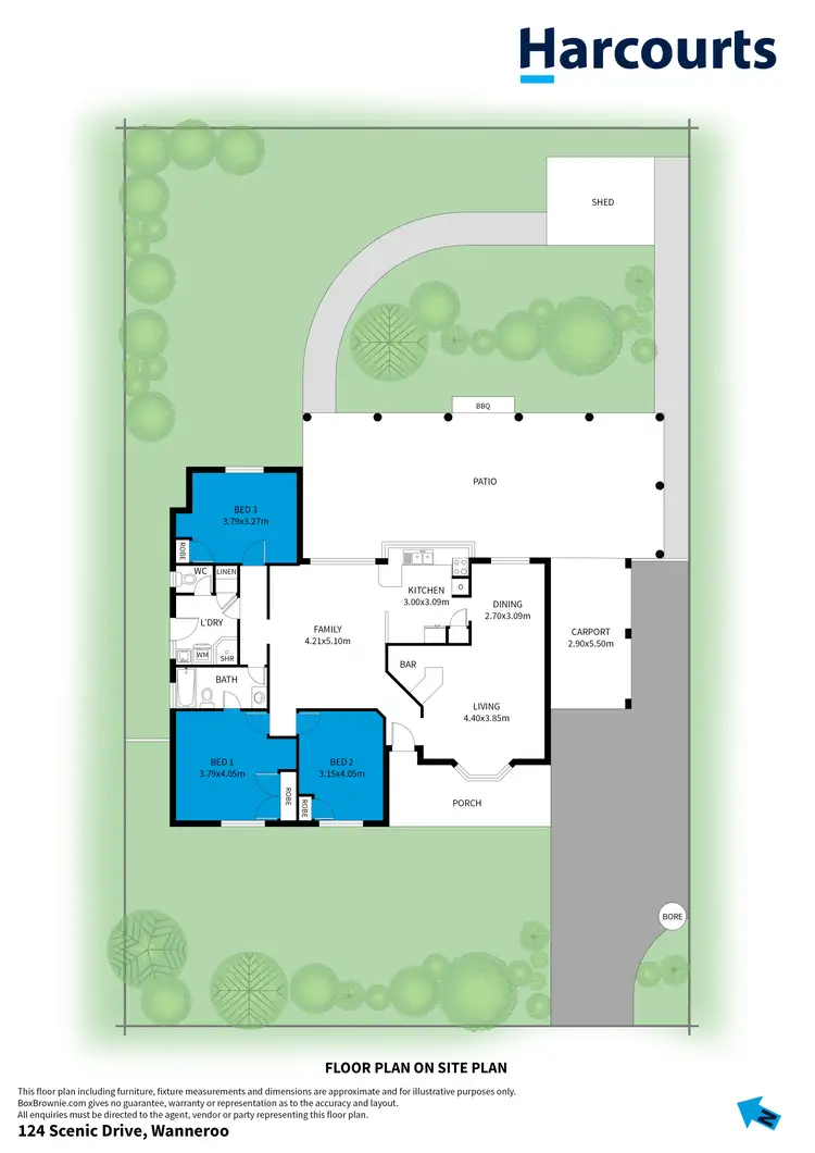 Floorplan of Homely house listing, 124 Scenic Drive, Wanneroo WA 6065