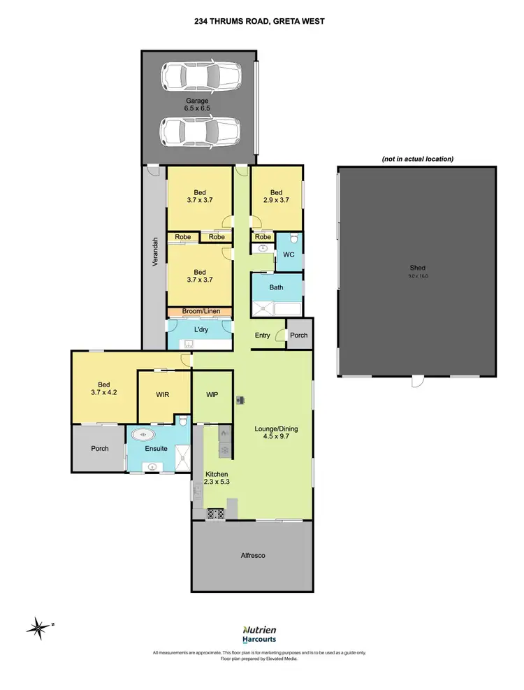Floorplan of Homely rural property listing, 234 Thrums Road, Greta West VIC 3675