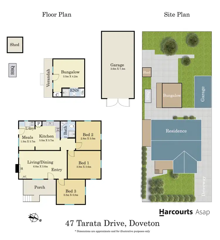 Floorplan of Homely house listing, 47 Tarata Drive, Doveton VIC 3177