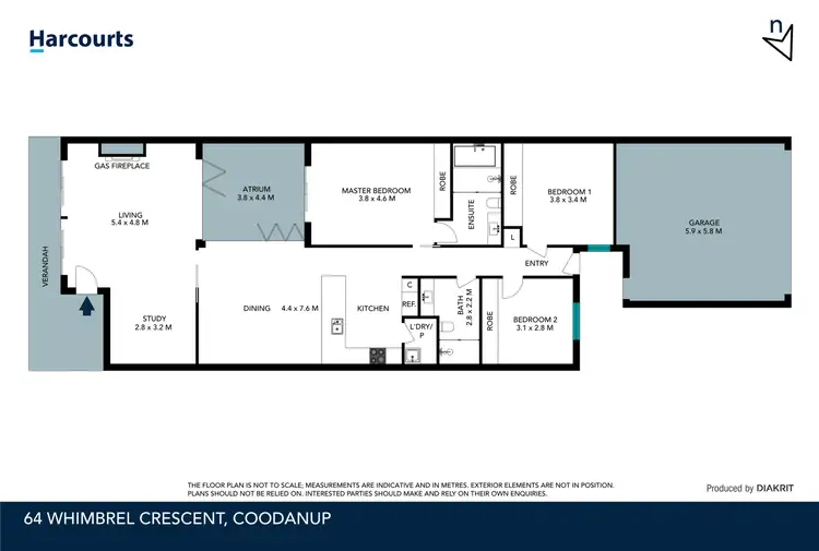 Floorplan of Homely house listing, 64 Whimbrel Crescent, Coodanup WA 6210