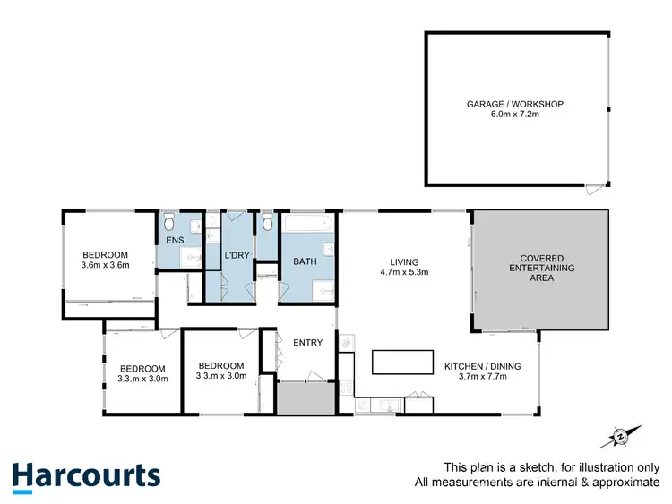 Floorplan of Homely house listing, 13 Bonsai Place, Margate TAS 7054