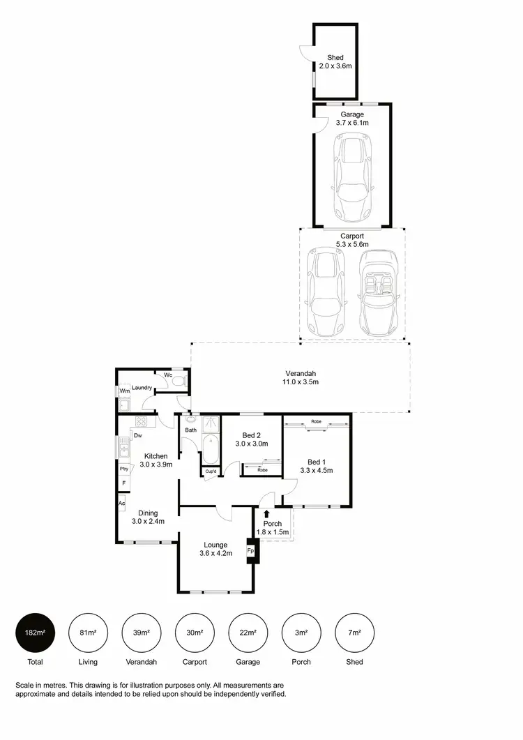 Floorplan of Homely house listing, 4 Packer Avenue, North Plympton SA 5037