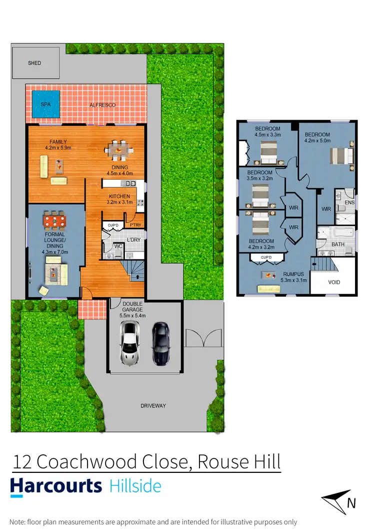 Floorplan of Homely house listing, 12 Coachwood Close, Rouse Hill NSW 2155