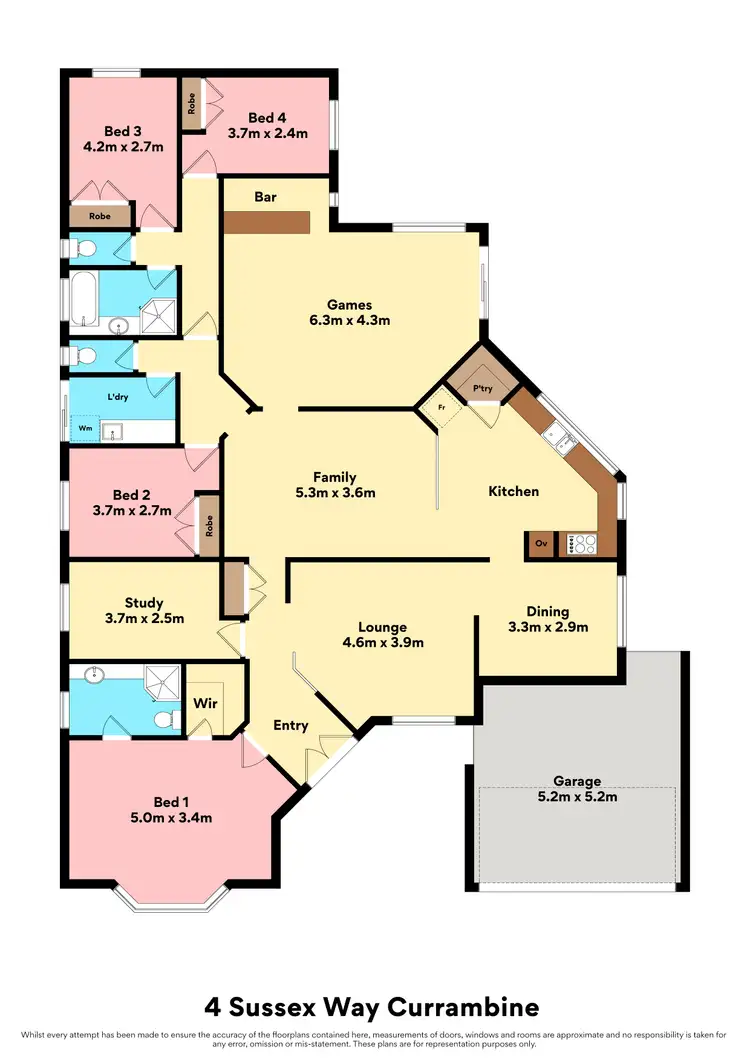 Floorplan of Homely house listing, 4 Sussex Way, Currambine WA 6028