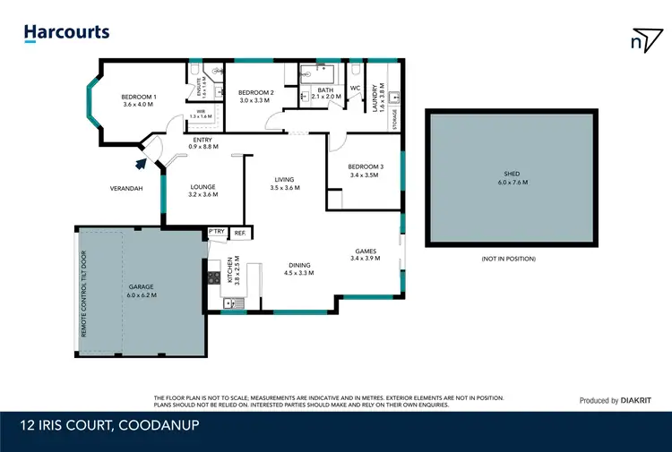 Floorplan of Homely house listing, 12 Iris Court, Coodanup WA 6210