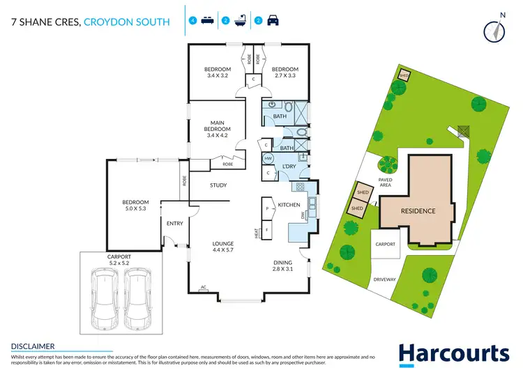 Floorplan of Homely house listing, 7 Shane Crescent, Croydon South VIC 3136