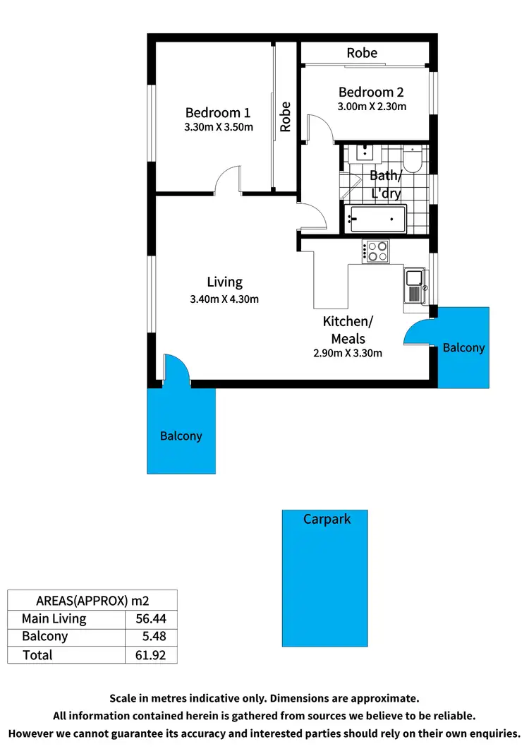 Floorplan of Homely unit listing, 9/463A Portrush Road, Glenside SA 5065