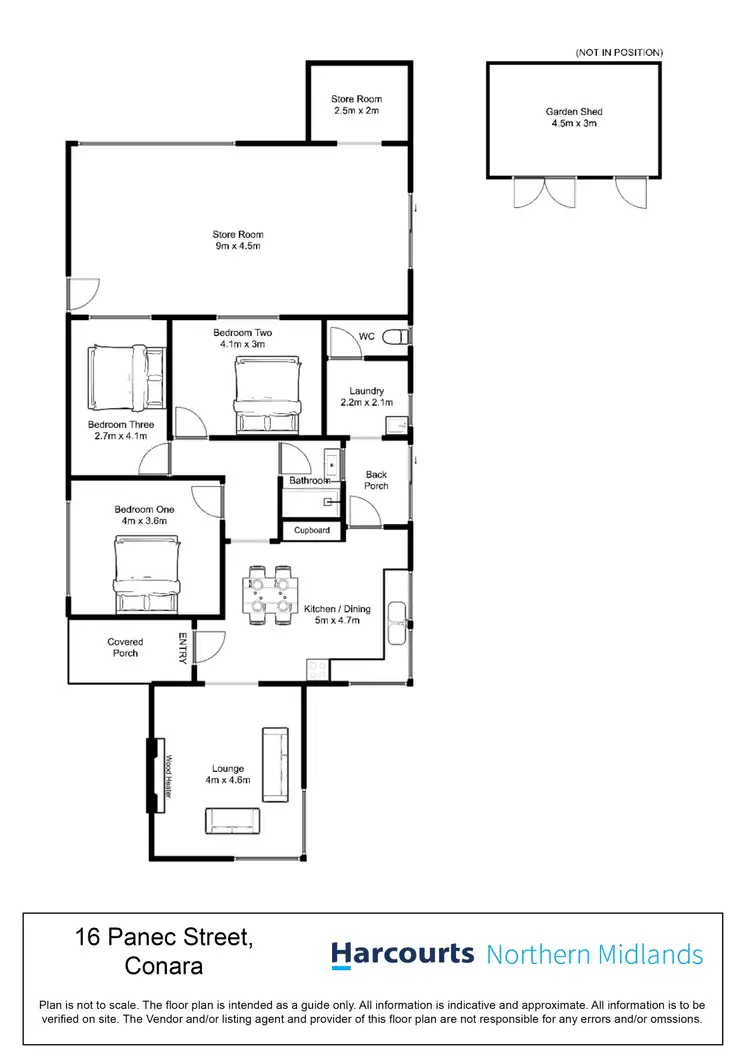 Floorplan of Homely house listing, 16 Panec Street, Conara TAS 7211