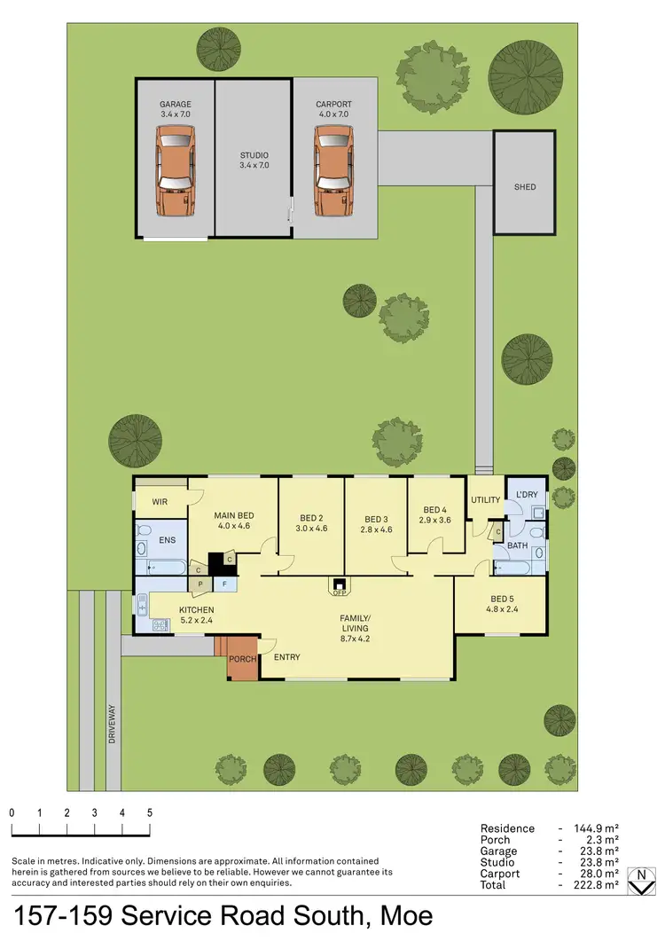 Floorplan of Homely house listing, 157-159 Service Road South, Moe VIC 3825