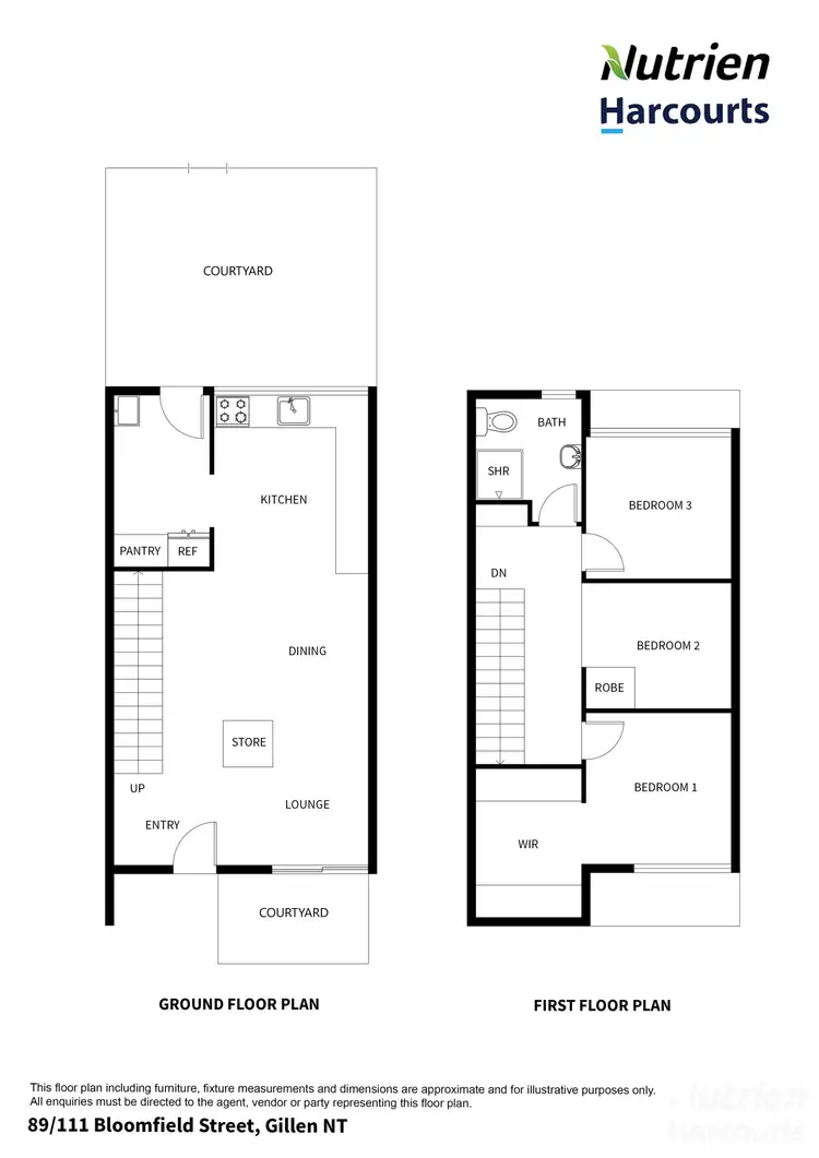 Floorplan of Homely unit listing, 89/111 Bloomfield Street, Gillen NT 870