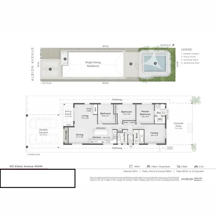 Floorplan of Homely house listing, 103 Albion Avenue, Miami QLD 4220