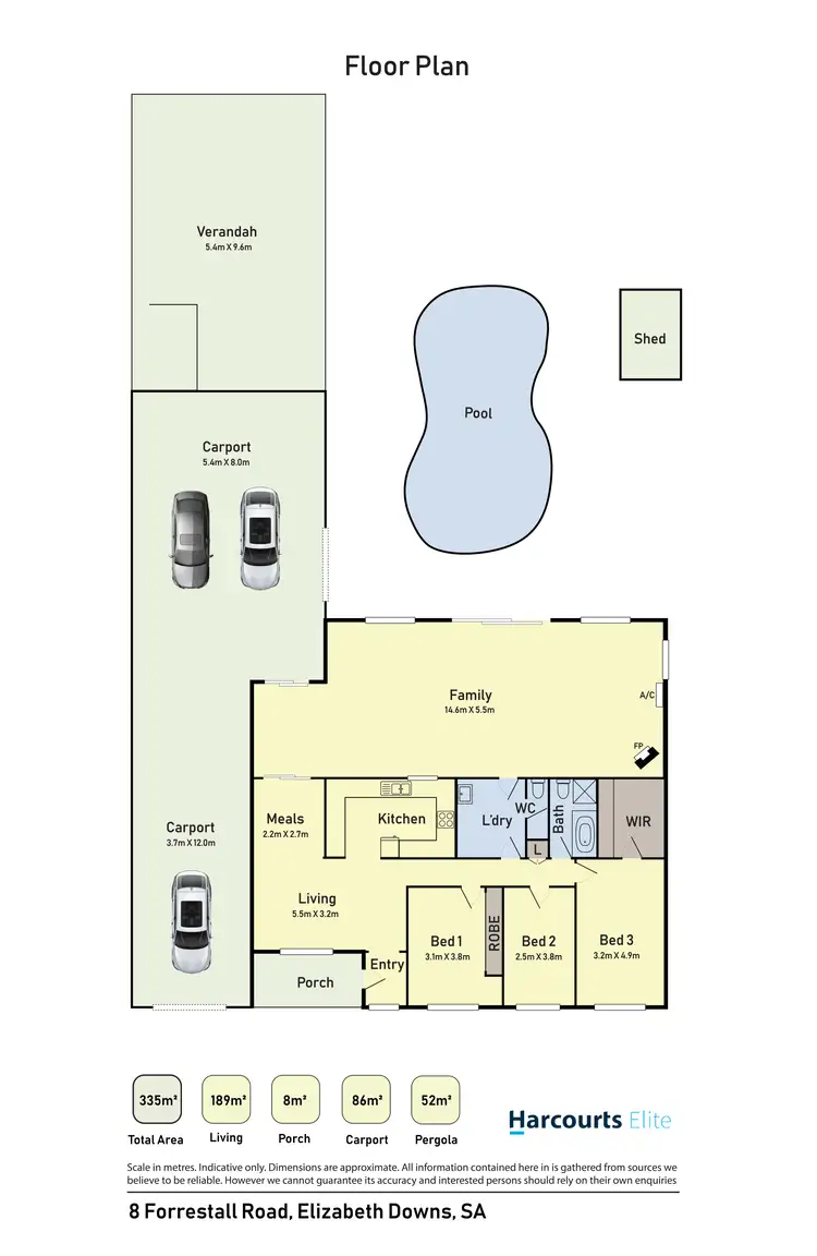 Floorplan of Homely house listing, 8 Forrestall Road, Elizabeth Downs SA 5113