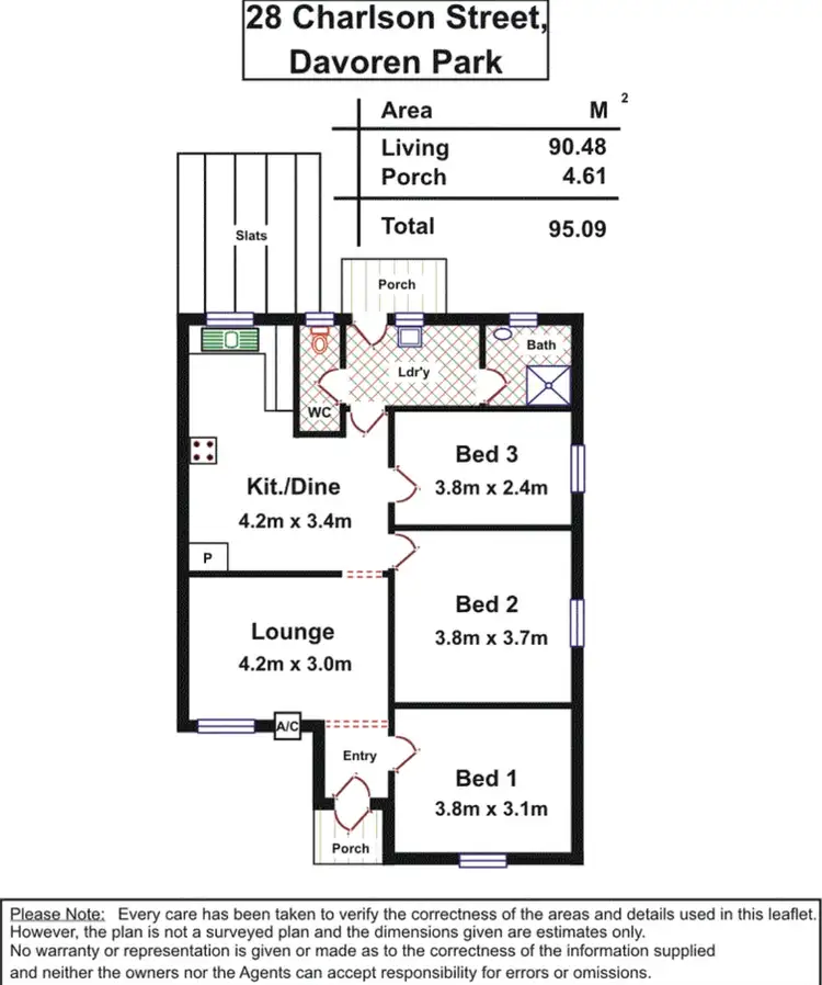 Floorplan of Homely house listing, 28 Charlson Street, Davoren Park SA 5113