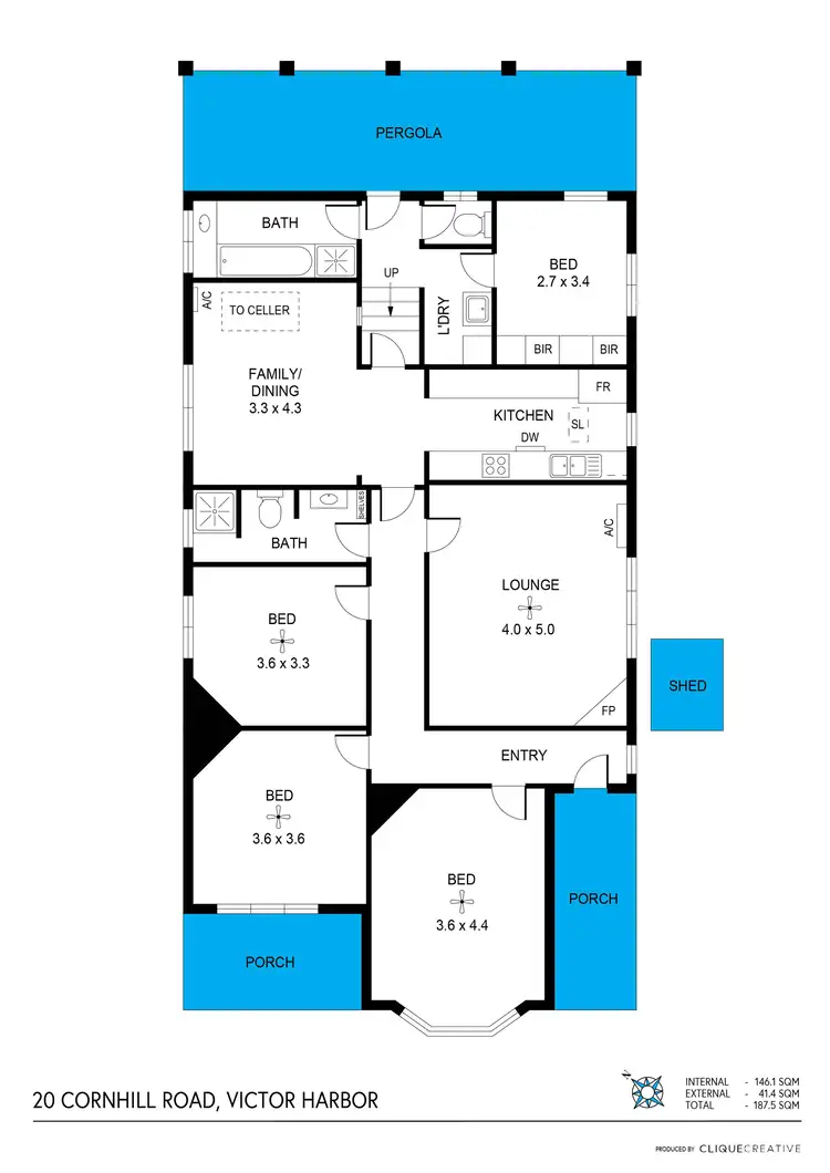Floorplan of Homely house listing, 20 Cornhill Road, Victor Harbor SA 5211