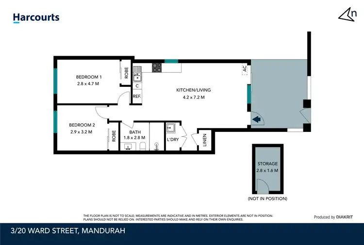 Floorplan of Homely house listing, 3/20 Ward Street, Mandurah WA 6210