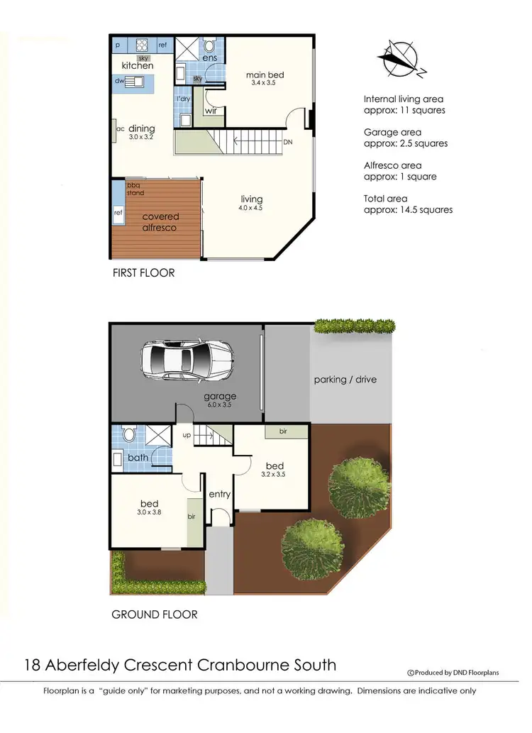 Floorplan of Homely house listing, 18 Aberfeldy Crescent, Cranbourne South VIC 3977