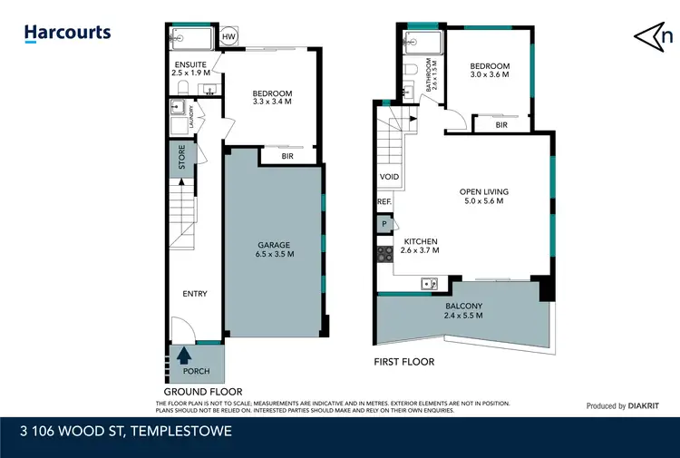 Floorplan of Homely townhouse listing, 3/106 Wood Street, Templestowe VIC 3106