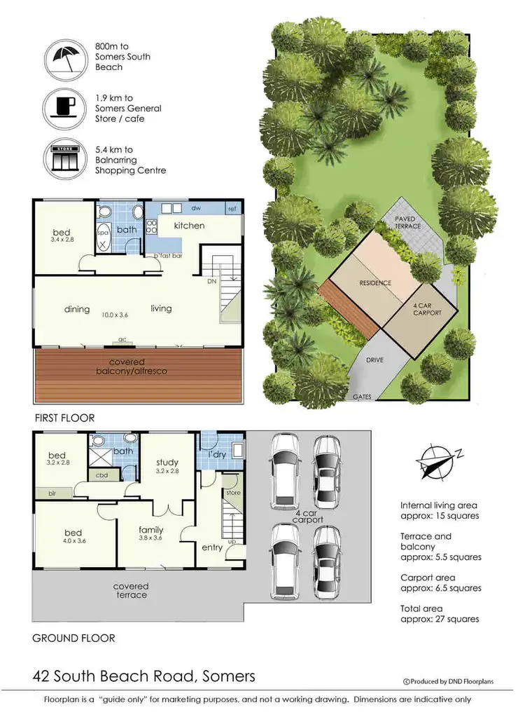 Floorplan of Homely house listing, 42 South Beach Road, Somers VIC 3927