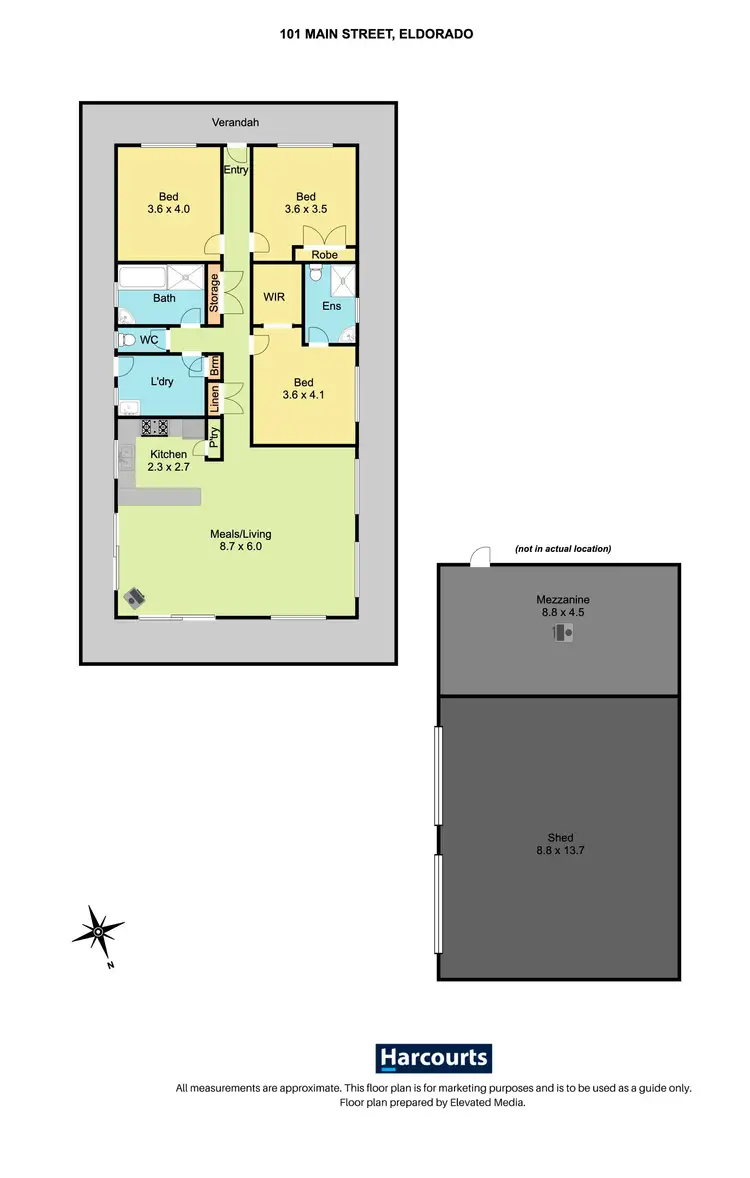 Floorplan of Homely house listing, 101 Main Street, Eldorado VIC 3746