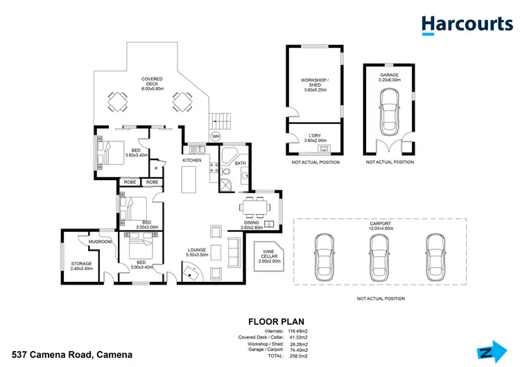 Floorplan of Homely house listing, 537 Camena Road, Camena TAS 7316