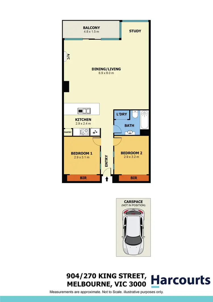 Floorplan of Homely apartment listing, 904/270 King Street, Melbourne VIC 3000