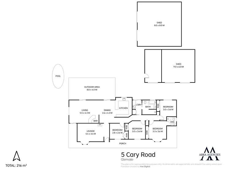 Floorplan of Homely house listing, 5 Cary Road, Glenvale QLD 4350