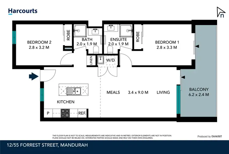 Floorplan of Homely house listing, 12/55 Forrest Street, Mandurah WA 6210