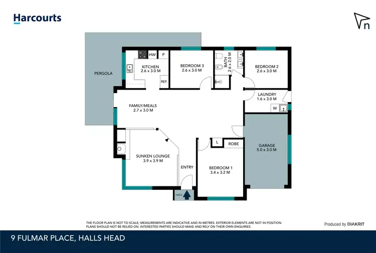 Floorplan of Homely house listing, 9 Fulmar Place, Halls Head WA 6210
