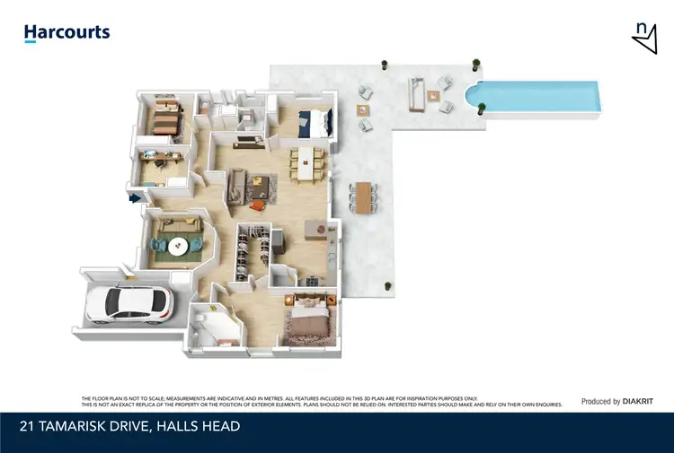 Floorplan of Homely house listing, 21 Tamarisk Drive, Halls Head WA 6210