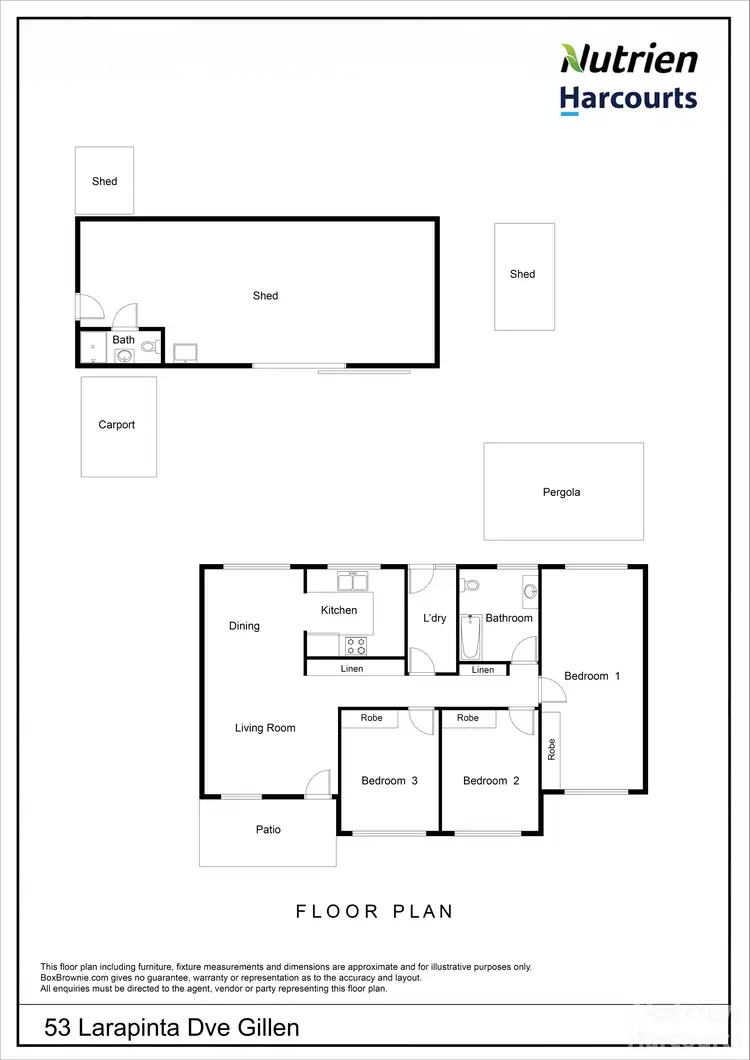 Floorplan of Homely house listing, 53 Larapinta Drive, Gillen NT 870
