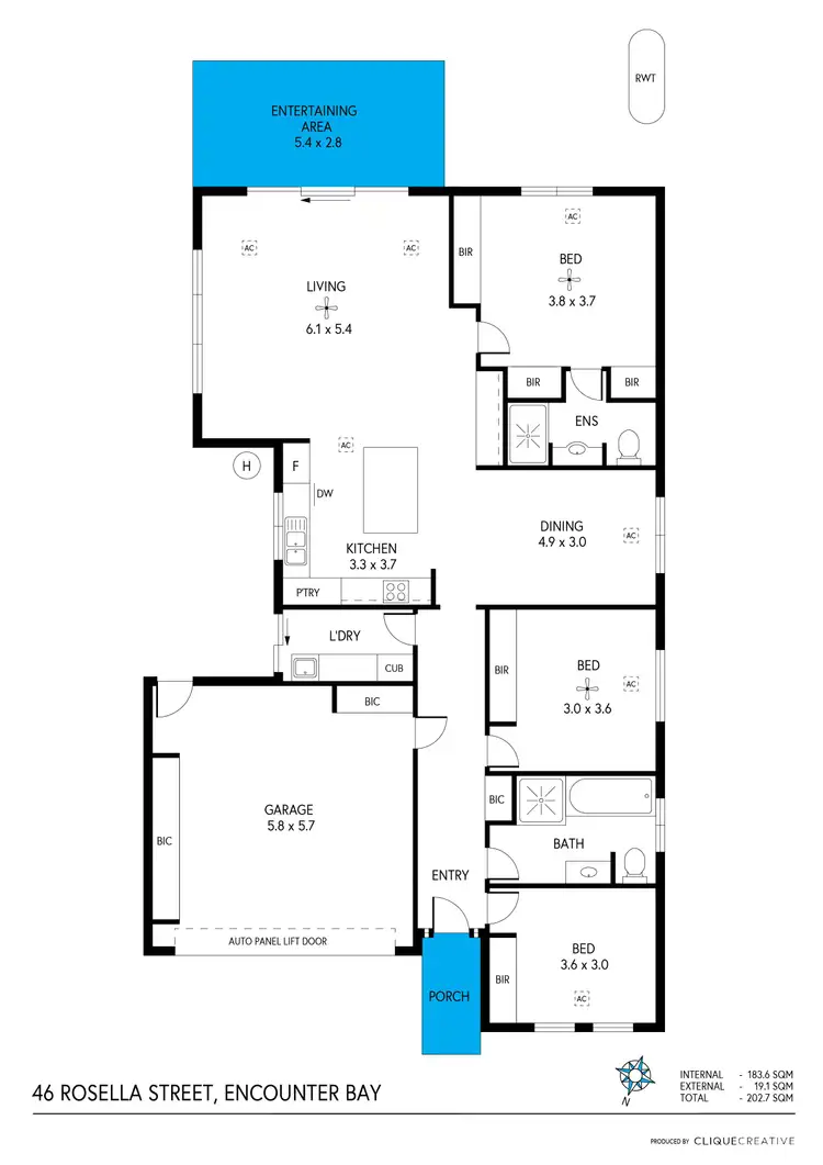 Floorplan of Homely house listing, 46 Rosella Street, Encounter Bay SA 5211
