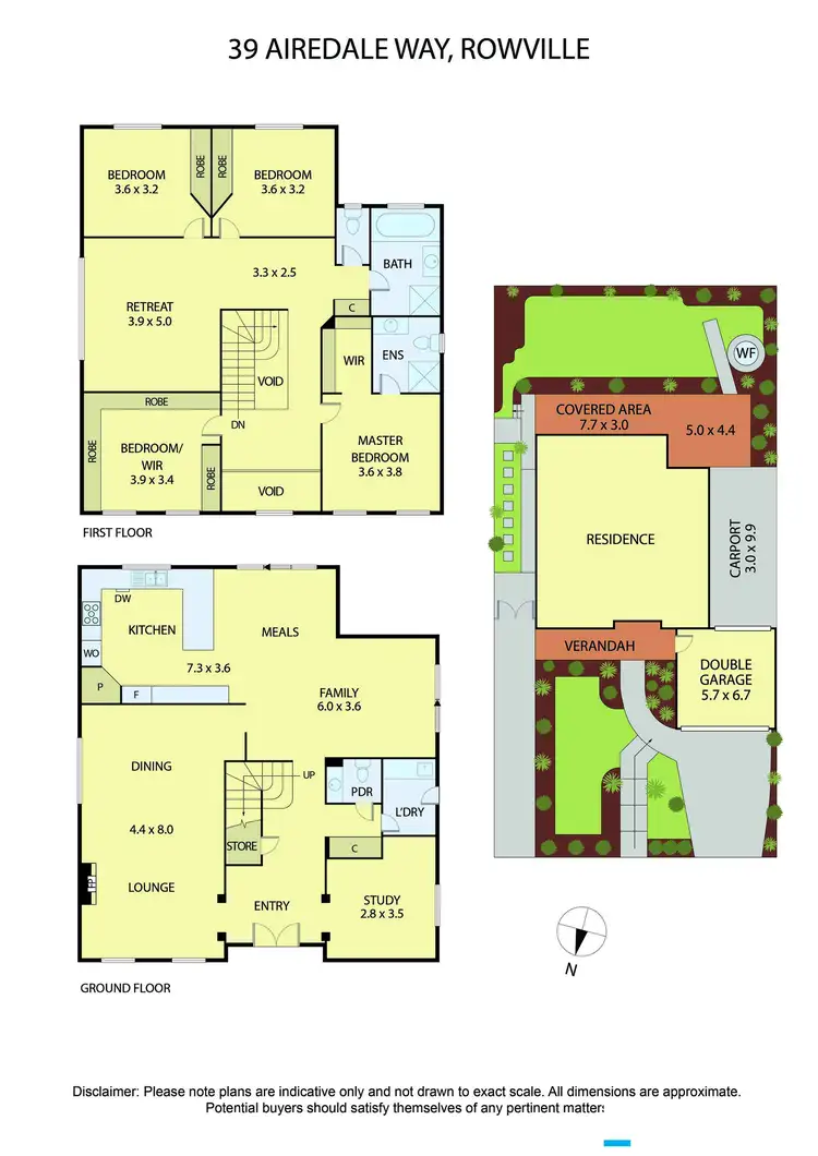 Floorplan of Homely house listing, 39 Airedale Way, Rowville VIC 3178