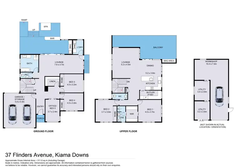 Floorplan of Homely house listing, 37 Flinders Avenue, Kiama Downs NSW 2533