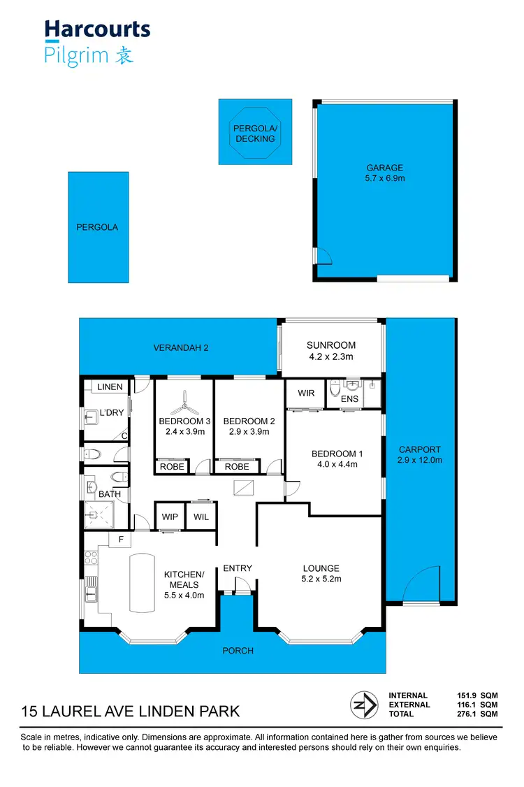 Floorplan of Homely house listing, 15 Laurel Avenue, Linden Park SA 5065