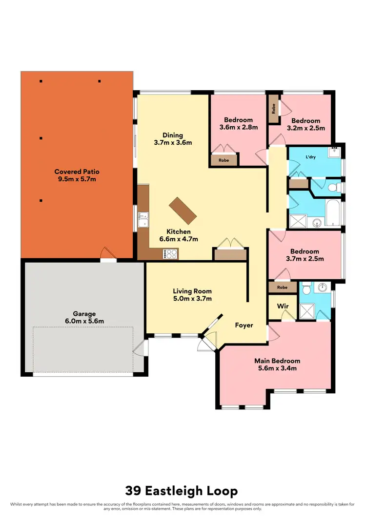 Floorplan of Homely house listing, 39 Eastleigh Loop, Currambine WA 6028