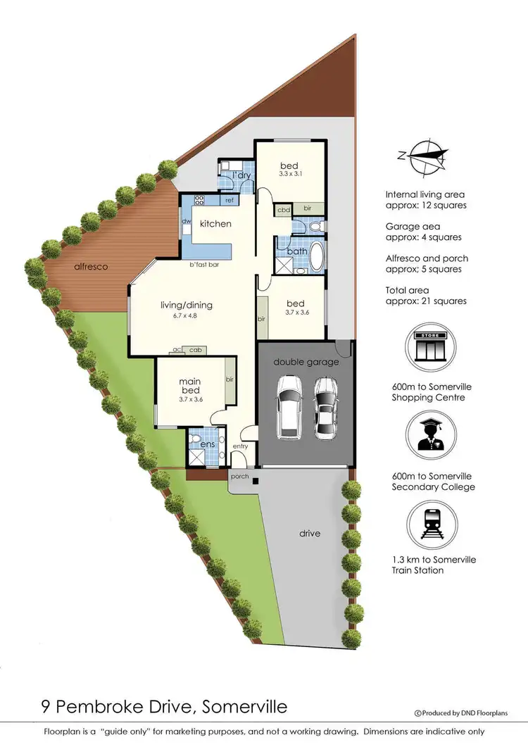 Floorplan of Homely house listing, 9 Pembroke Drive, Somerville VIC 3912