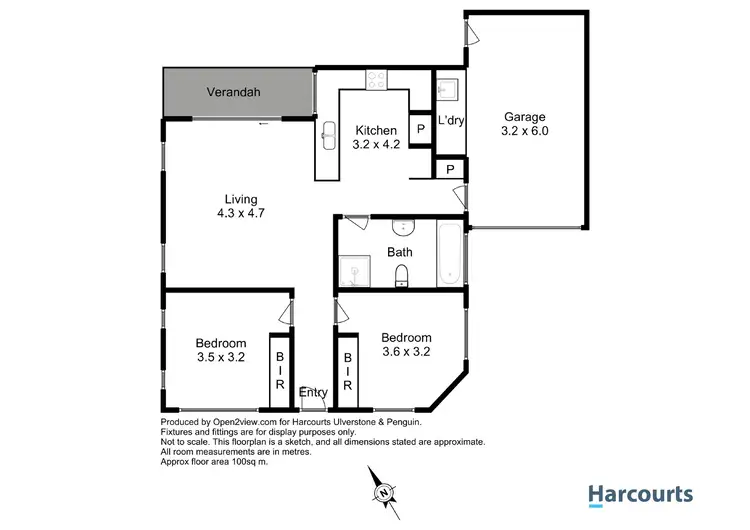 Floorplan of Homely unit listing, 2/48 Jermyn Street, Ulverstone TAS 7315