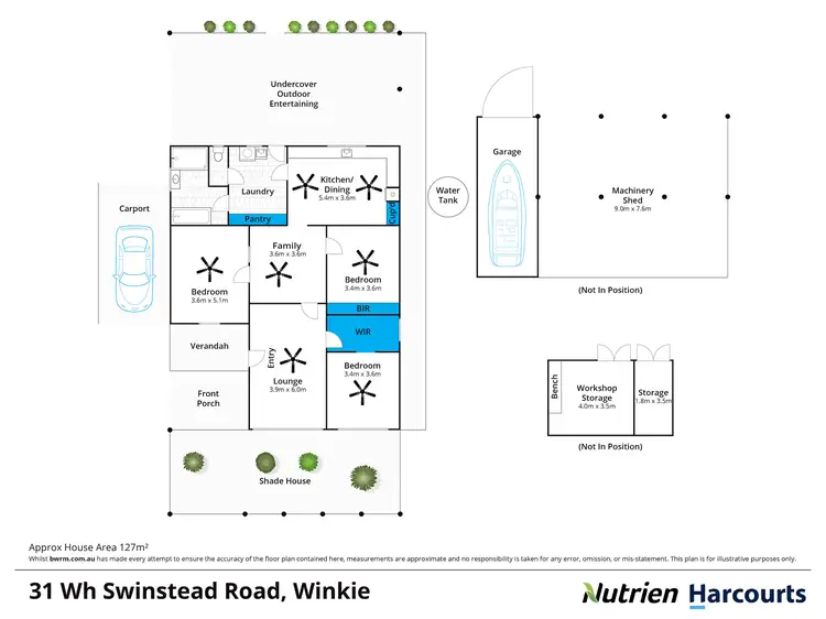 Floorplan of Homely house listing, 31 WH Swinstead Road, Winkie SA 5343