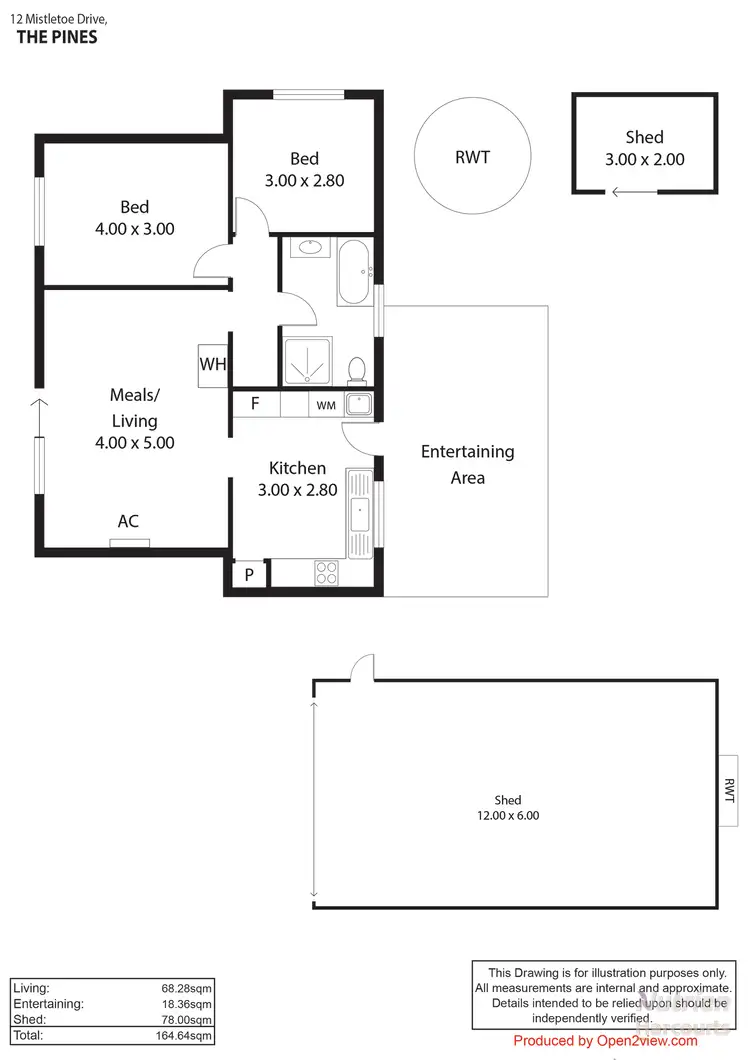 Floorplan of Homely house listing, 12 Mistletoe Drive, The Pines SA 5577