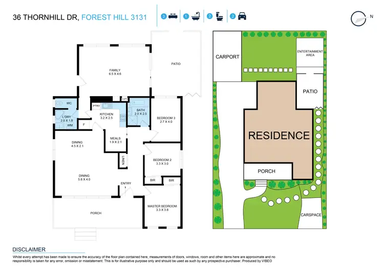 Floorplan of Homely house listing, 36 Thornhill Drive, Forest Hill VIC 3131