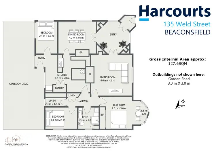 Floorplan of Homely house listing, 135. Weld Street, Beaconsfield TAS 7270
