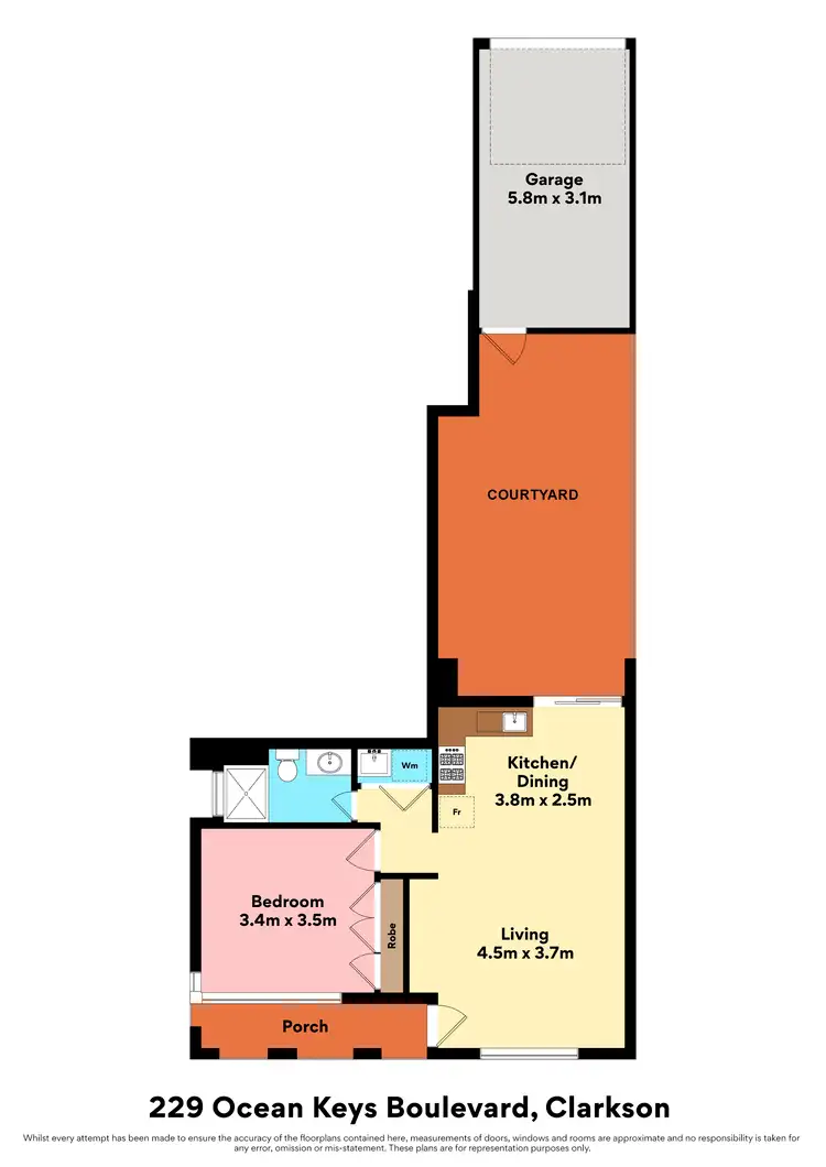 Floorplan of Homely villa listing, 229 Ocean Keys Boulevard, Clarkson WA 6030