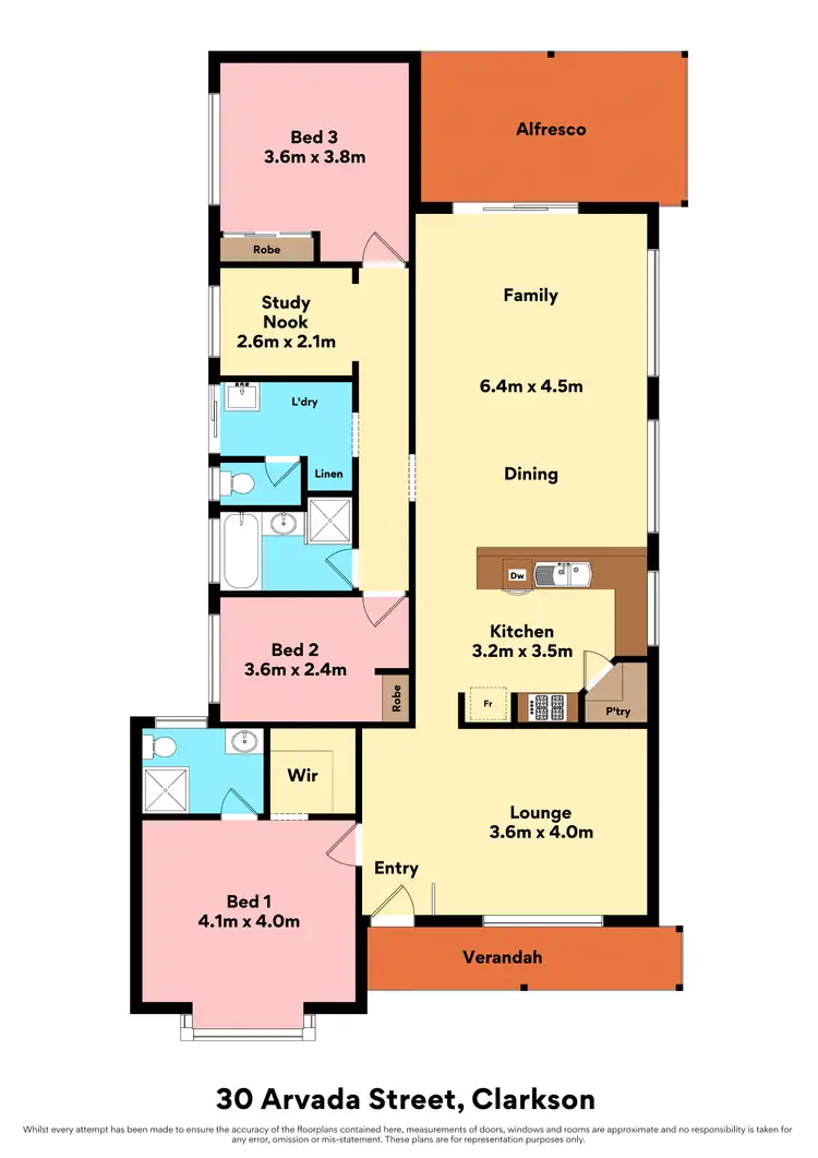 Floorplan of Homely house listing, 30 Arvada Street, Clarkson WA 6030