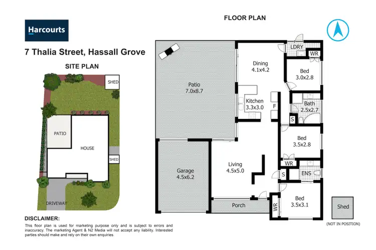Floorplan of Homely house listing, 7 Thalia Street, Hassall Grove NSW 2761