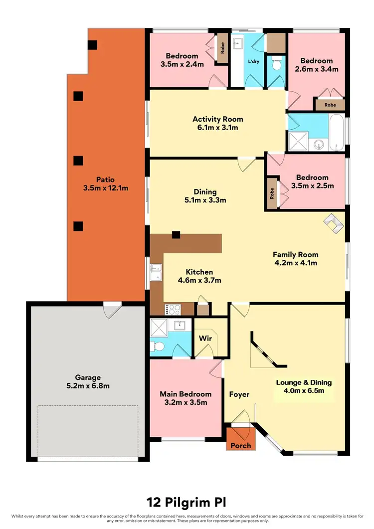 Floorplan of Homely house listing, 12 Pilgrim Place, Currambine WA 6028