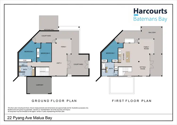 Floorplan of Homely house listing, 22 Pyang Avenue, Malua Bay NSW 2536