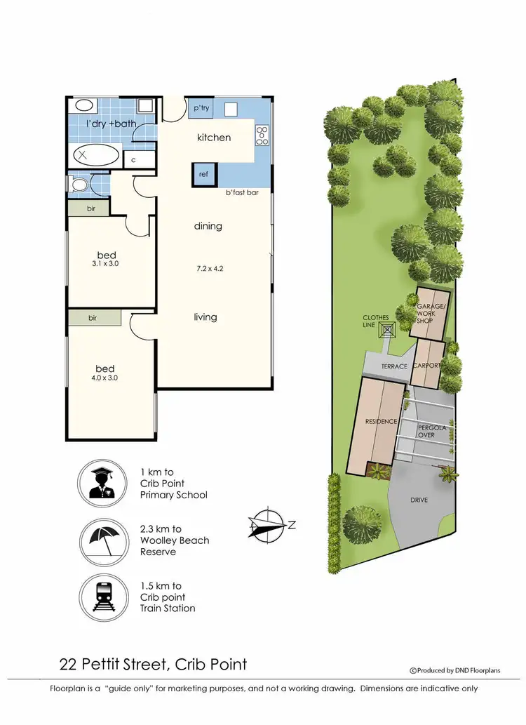 Floorplan of Homely house listing, 22 Pettit Street, Crib Point VIC 3919