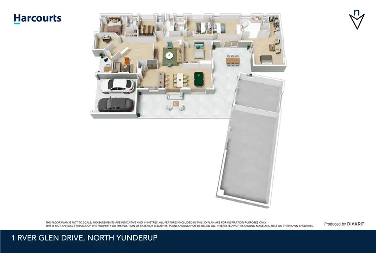 Floorplan of Homely house listing, 1 River Glen Drive, North Yunderup WA 6208