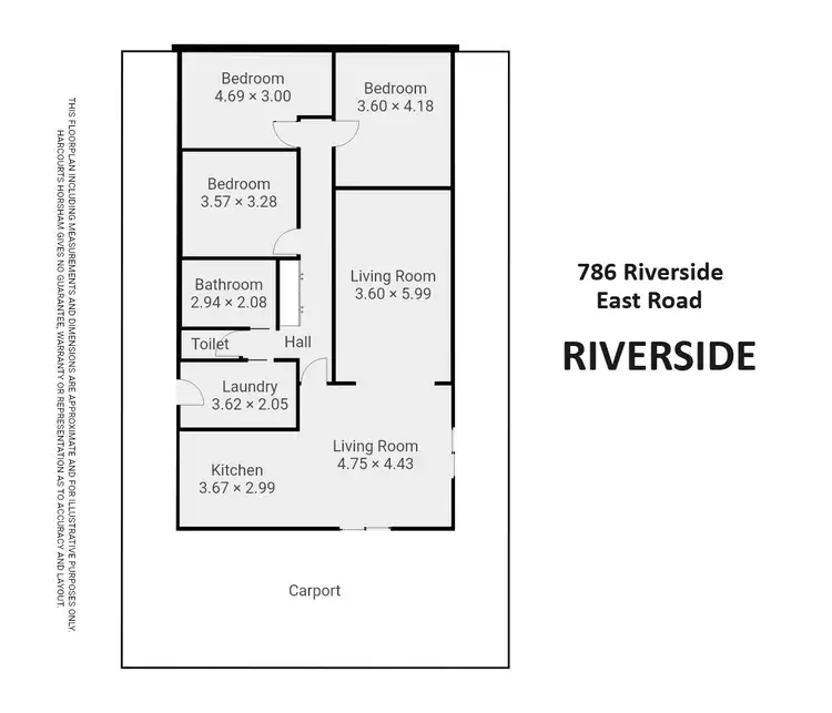 Floorplan of Homely house listing, 786 Riverside East Road, Riverside VIC 3401